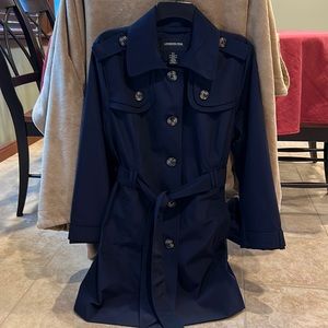 London Fog Navy Trench Coat size Large